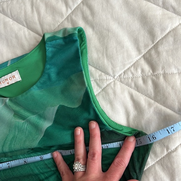 Leaf print mesh Bandage Dress by Rumor size small - Picture 13 of 16